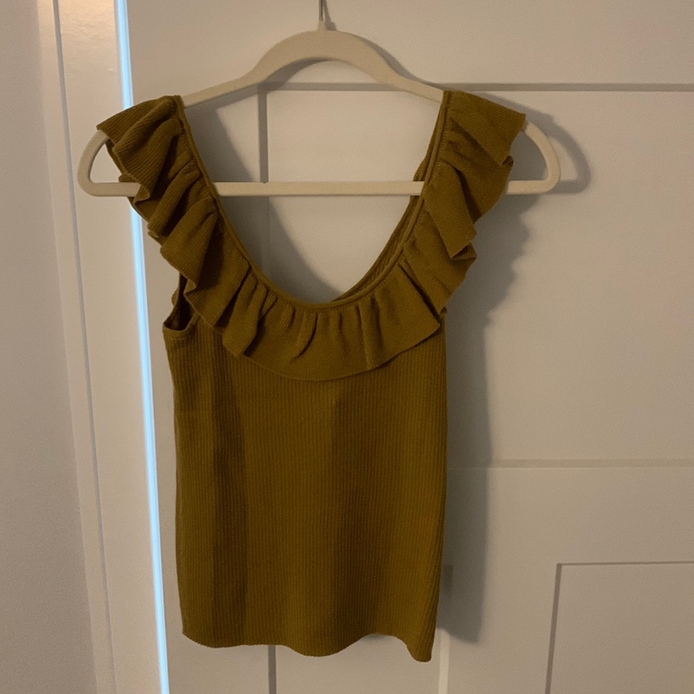 Wakeford Ruffle Sweater Tank